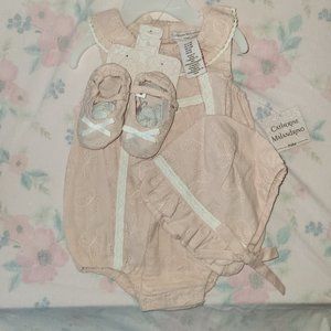 Brand New Baby Girl Light Pink Romper